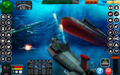 Submarine Navy Warships battle Unknown