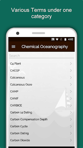 Oceanography Dictionary App Screen 3