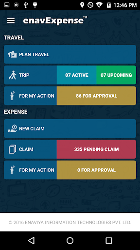 enavExpense Screen 3