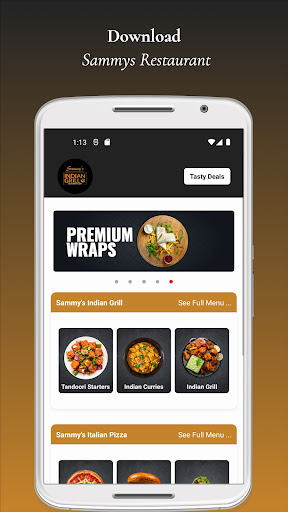 Android application Sammys Restaurant Menstrie screenshort