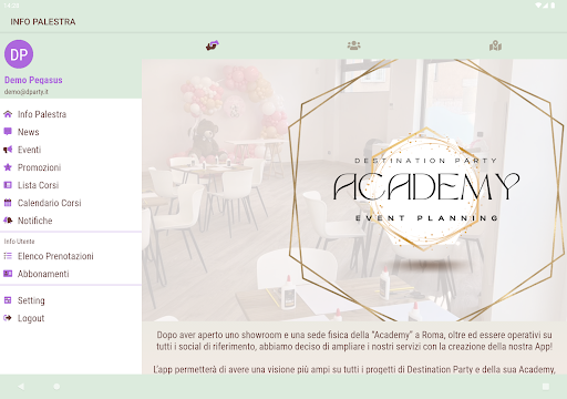 Destination Party Academy Screen 3