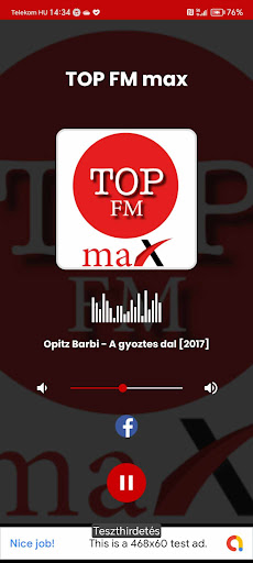 TOP FM max rádió Screen 2