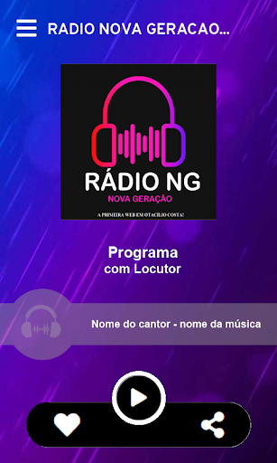 Rádio Nova Geração Screen 2