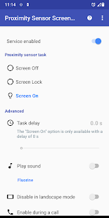 Proximity Sensor Screen Lock Screenshot