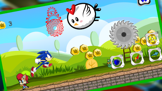 Blue Hedgehog Hero Runner apkdebit screenshots 5