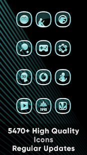 Annabelle Teal Glass Icons 1.0.2 APK + Mod (Free purchase) for Android