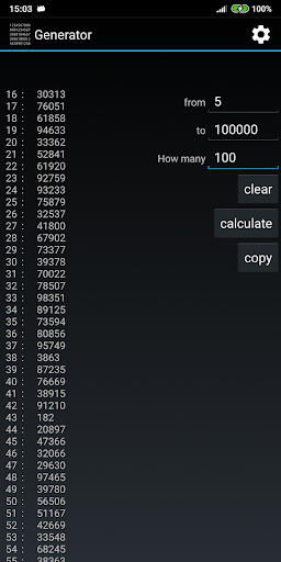 Generator Screen 2