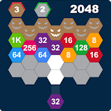 2048 Hexa Attack Puzzle: Shoot n Merge Hexagons icon