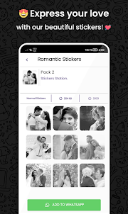 Romantic stickers WASticker