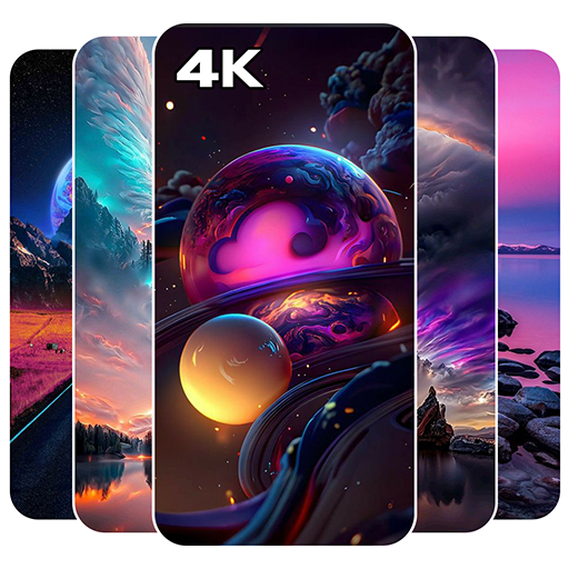 Wallpaper 4K: Cool Backgrounds  Icon