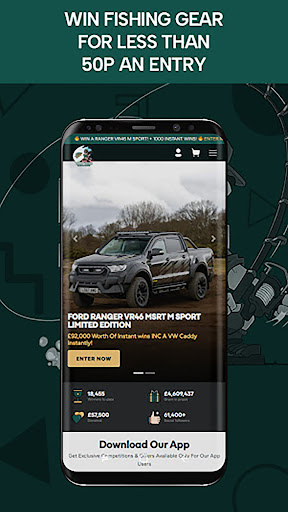 Android application Carp Gear Giveaways screenshort