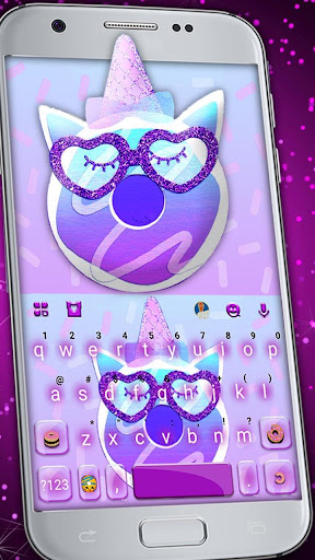 Android application Lovely Unicorn Bear Keyboard T screenshort