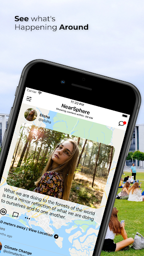 Android application NearSphere: A Closer World screenshort