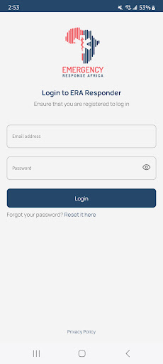 Android application ERA Responder screenshort