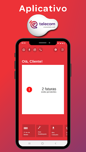 Android application eTelecom screenshort