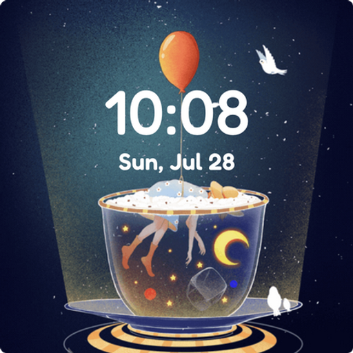 Balloon Girl Gif Watch Face Laai af op Windows