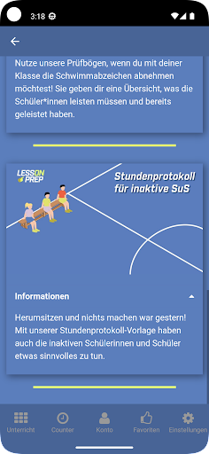 LessonPrep Screen 2