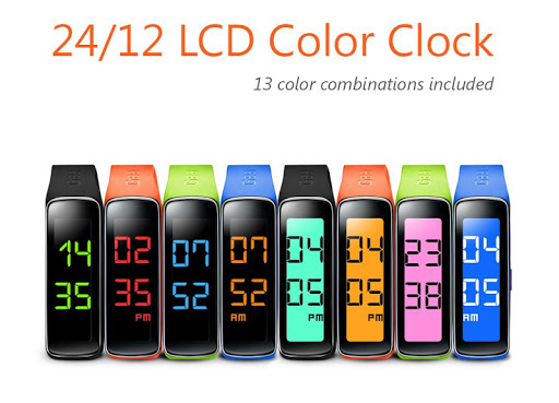 24/12 LCD Clock for Gear Fit