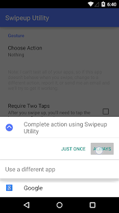 Swipeup Utility Capture d'écran