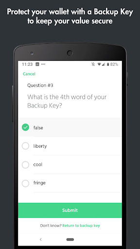 Celo Alfajores Wallet - TEST O Screen 3