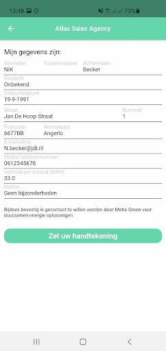 Atlas Sales Agency Screen 2