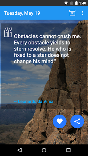 Android application Daily Quote - Positive quotes screenshort
