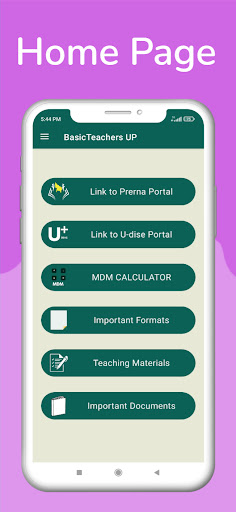 Android application Basic Teachers UP screenshort