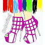 Women's Fashion Coloring : High Heels Shoes