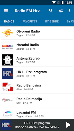 Android application Radio FM Croatia screenshort