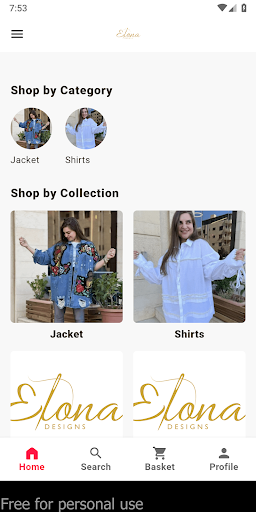 Android application Elona Designs screenshort