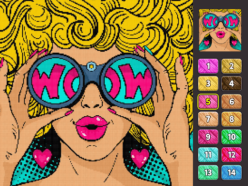Cross Stitch: Color by Number - Puzzle - games