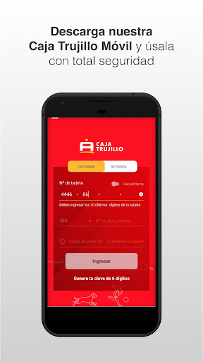 Android application Caja Trujillo Móvil screenshort