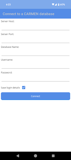 Android application CARMEN screenshort