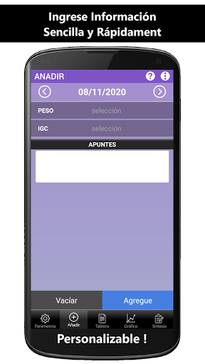 Vista previa de la aplicación