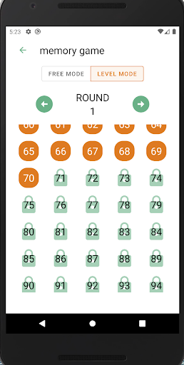 Memory Game Screen 3