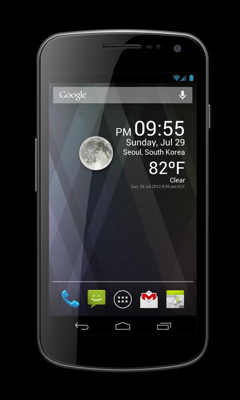 Android application Weather Clock Widget screenshort
