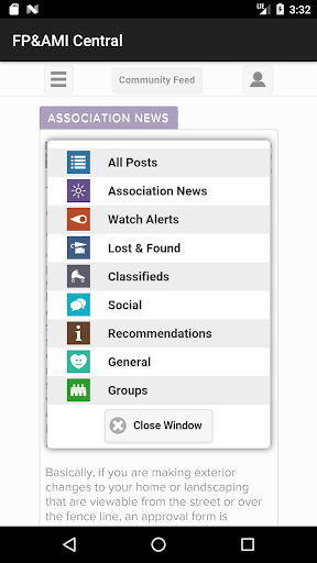 Android application FP&AMI Central screenshort