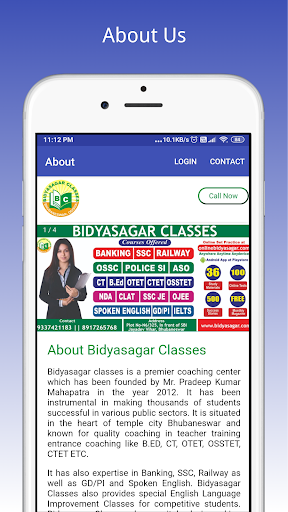Android application Bidyasagar Classes Live screenshort