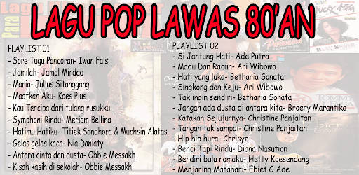 Pop songs Memories of the 80s