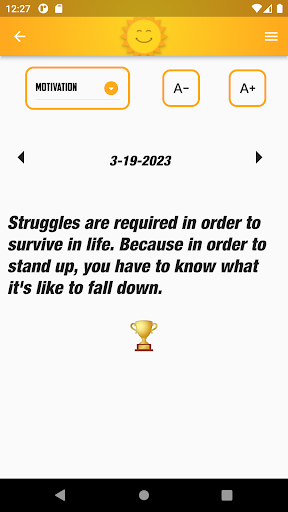 Bless Up: Daily Motivation Screen 2