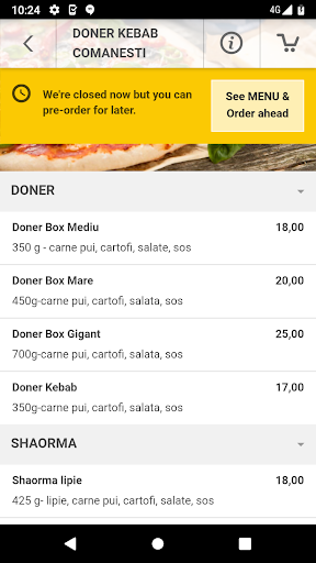 Doner Kebab Comanesti Screen 3