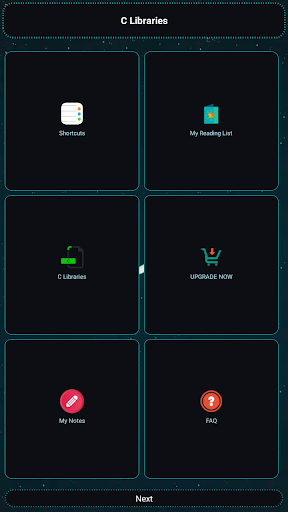 Screenshot of C Libraries and Compiler
