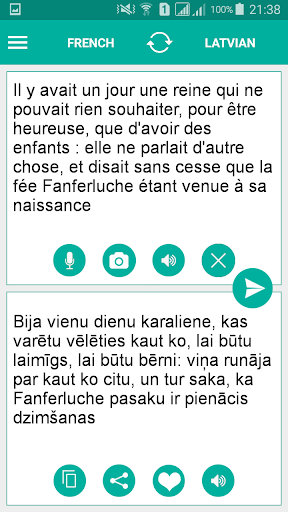 Android application Latvian French Translator screenshort