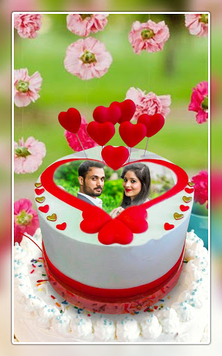 Name photo birthday cake frame Screen 2