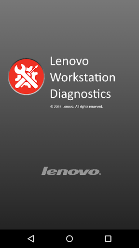 Android application Lenovo Workstation Diagnostics screenshort