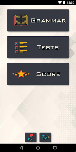 Android application GinUpEnglish-Grammar and Tests screenshort
