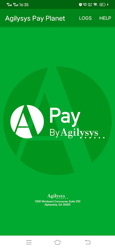 Android application Agilysys Pay Planet screenshort