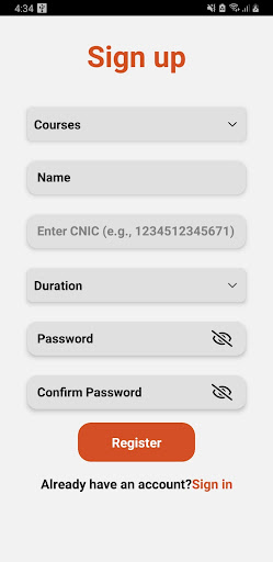 Android application FIT Computer institute screenshort