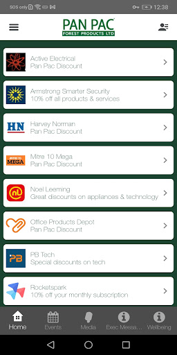Pan Pac Staff App Screen 3