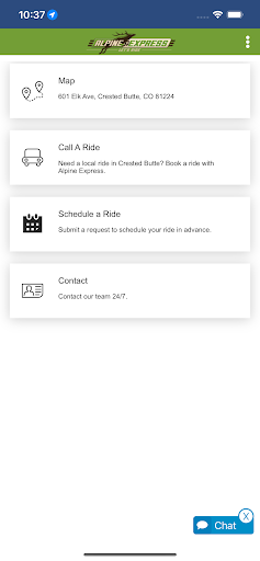 Android application Alpine Express Driver screenshort